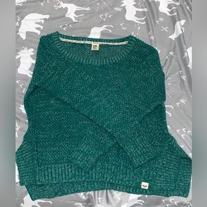 knit green sweater from Roxy!